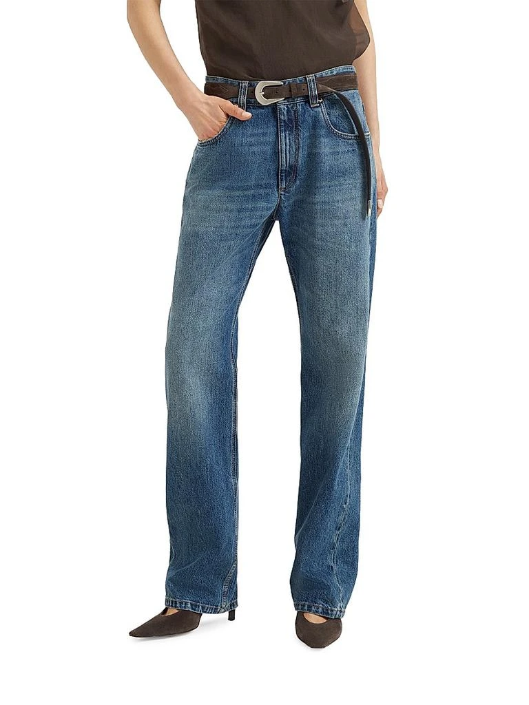 Brunello Cucinelli Authentic Denim Column Trousers 2