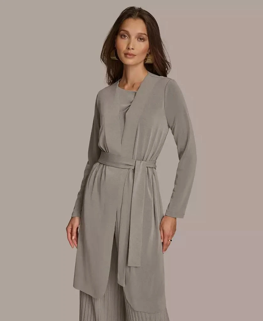 Donna Karan Donna Karan Women's Tie Waist Long Cardigan 1
