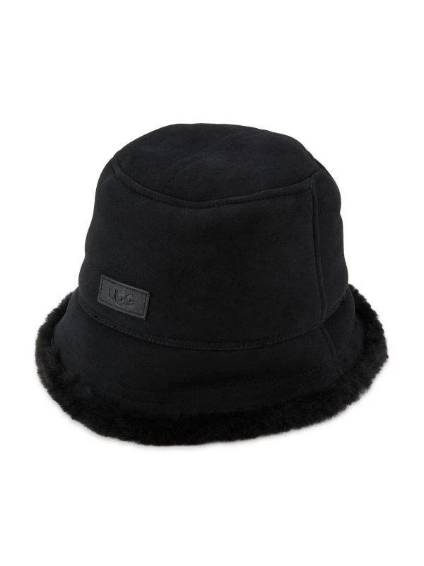 UGG Sheepskin Shearling Bucket Hat 1