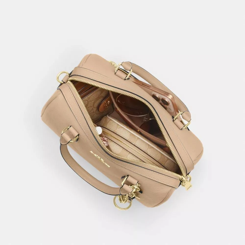 Coach Rowan Satchel Bag In Signature Leather 7
