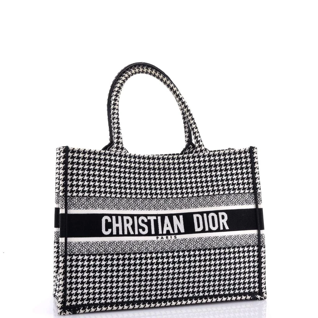 Dior Book Tote Houndstooth Canvas Medium 2