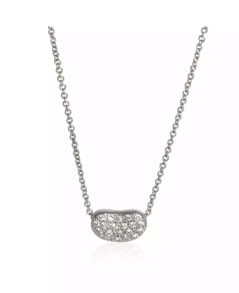 Pre-Owned Tiffany 
Co Platinum Diamond Elsa Peretti Bean Pendant