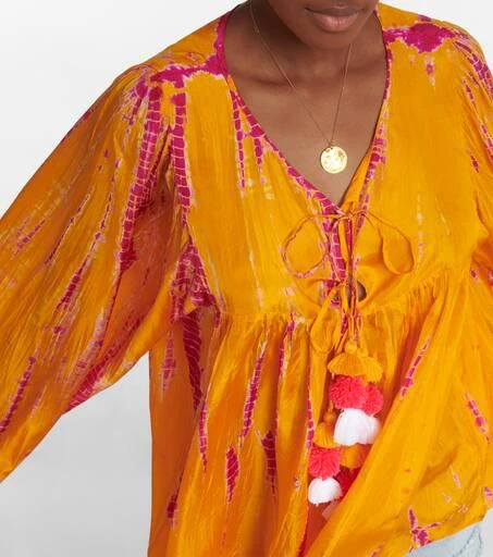 ANNA KOSTUROVA Tie-dyed silk blouse 4