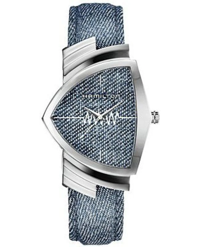 Hamilton Hamilton Ventura Quartz Blue Dial Fabric Strap Men's Watch H24411941 1