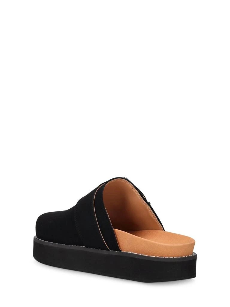 Ganni 30mm Feminine Buckle Mules 3