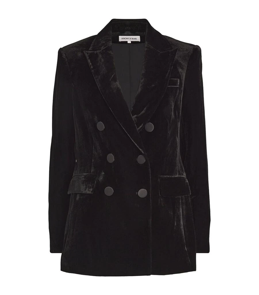 VERONICA BEARD Velvet Ellette Dickey Blazer 1