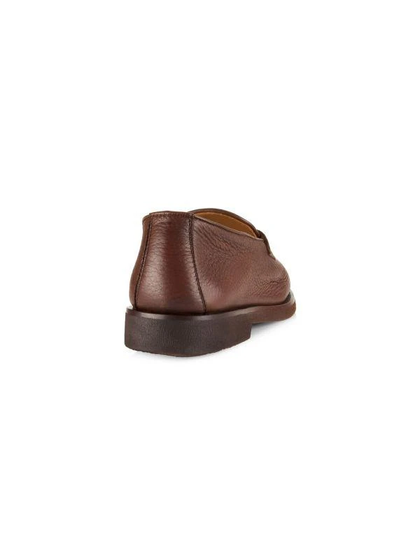 Brunello Cucinelli Leather Slip-On Loafers 3
