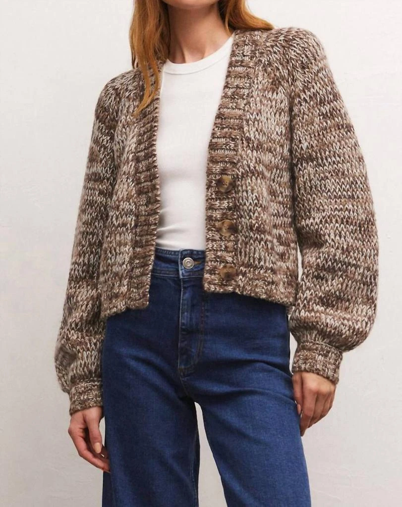 Z Supply Este Cardigan In Hazel Nut 2