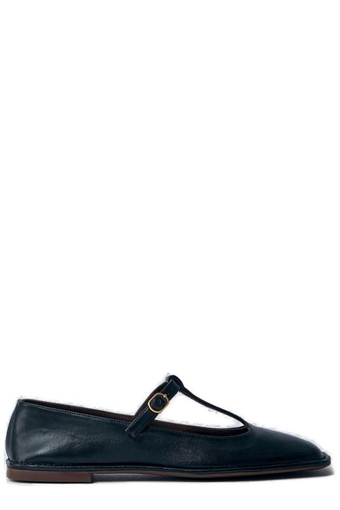 The Row Square T-Strap leather flats - Shoes - Free Shipping