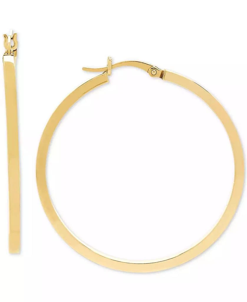 Macy's Square Edge Hoop Earrings (40mm) in 14k Gold 1