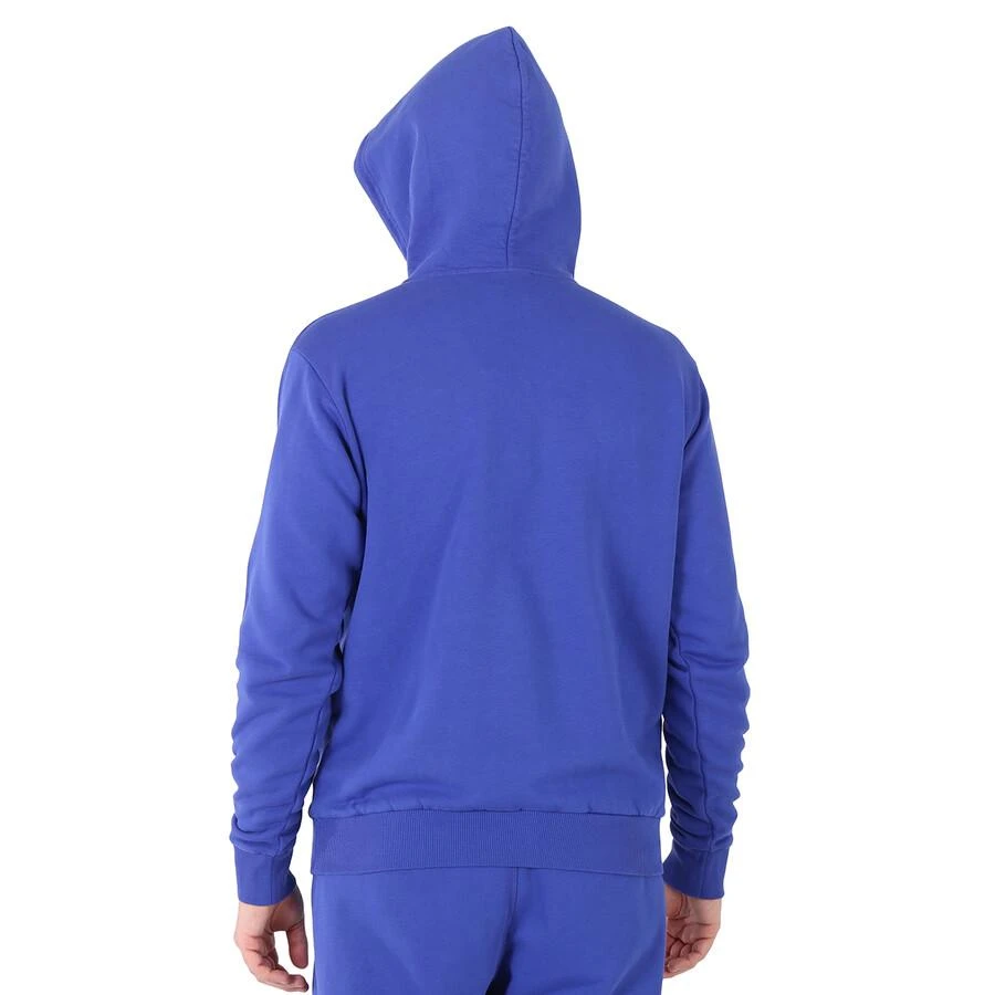 Marcelo Burlon Men's Blue Cross Logo Regular Hoodie 3