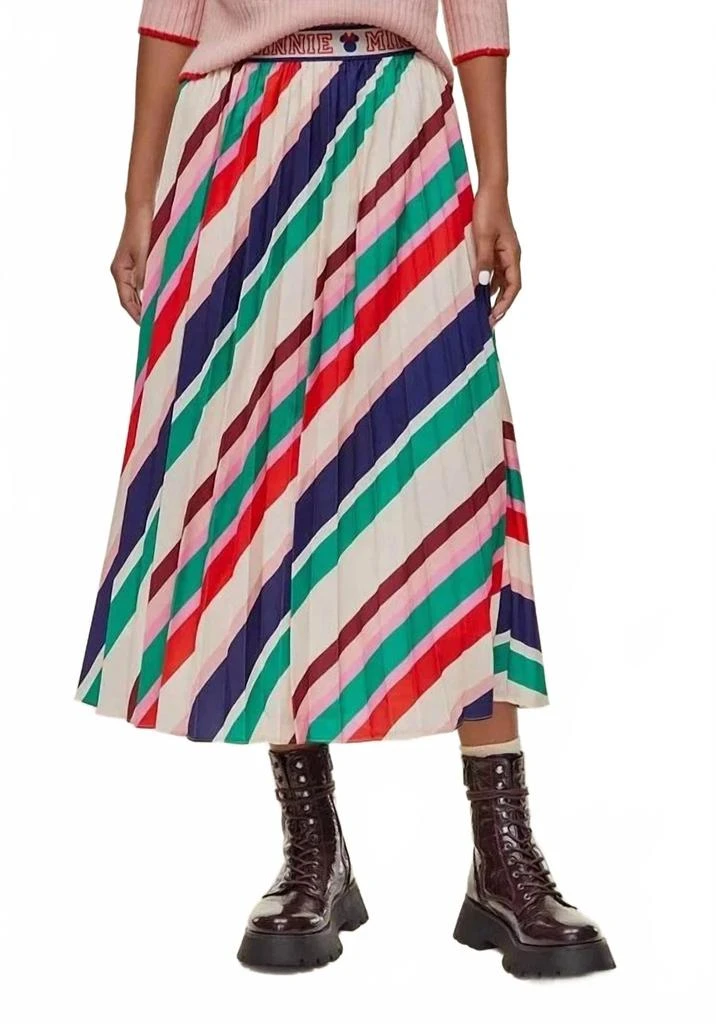Disney Minnie Majorette Midi Skirt In Majorette Stripe
