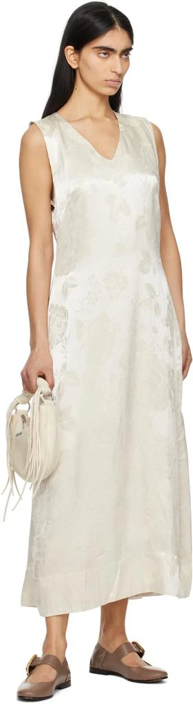 HOLZWEILER Off-White Luka Jacquard Maxi Dress 4