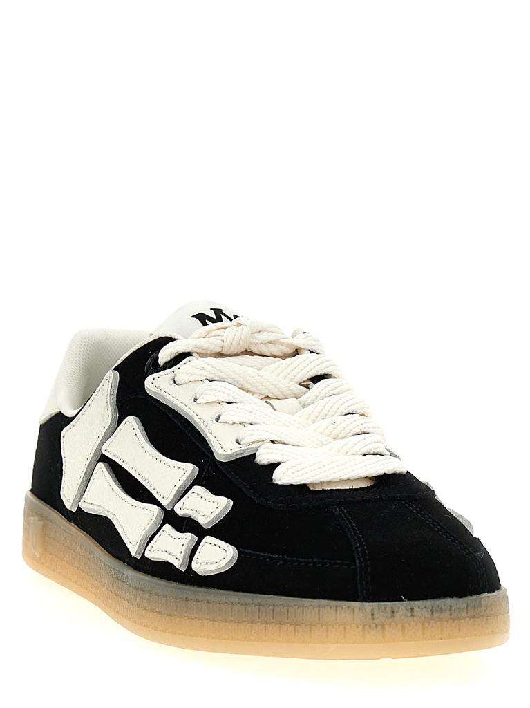 【送料&関税込】AMIRI pacific Bone Black Leather Sneakers Amiri Pacific Bones Leather Sneakers | Saks Fifth Avenue