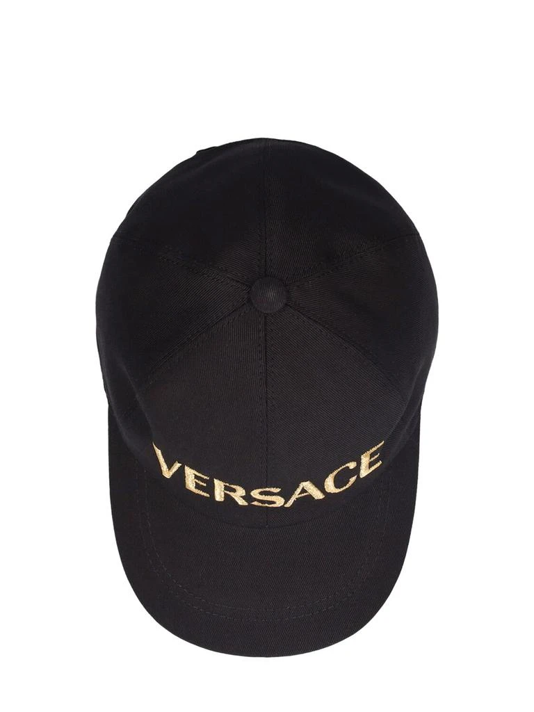 VERSACE Embroidered Cotton Drill Baseball Hat 4