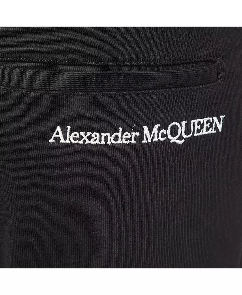 Pre-Owned Alexander McQueen Women's Black Logo Embroidered Cotton Knit Joggers 5