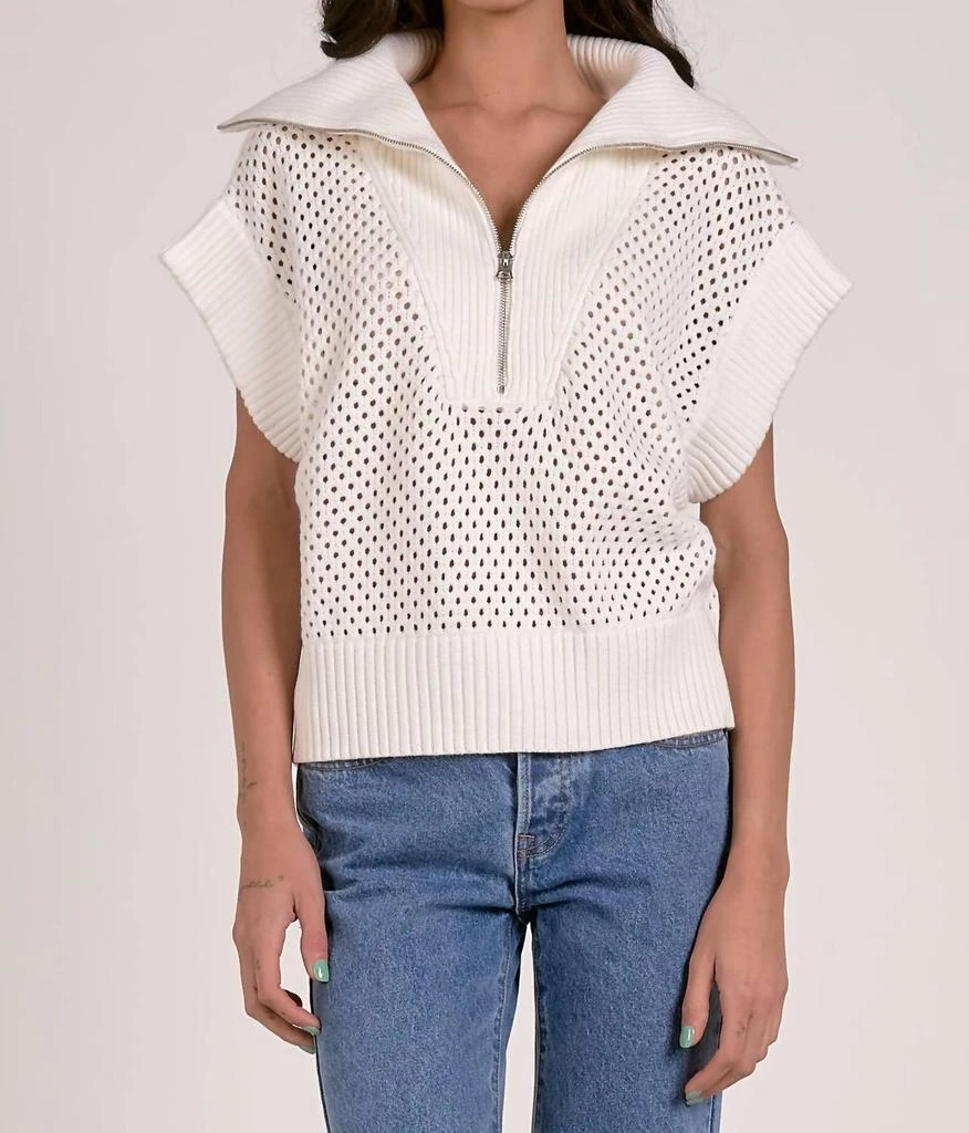 Elan Elan - Luna Quarter Zip Sweater 1