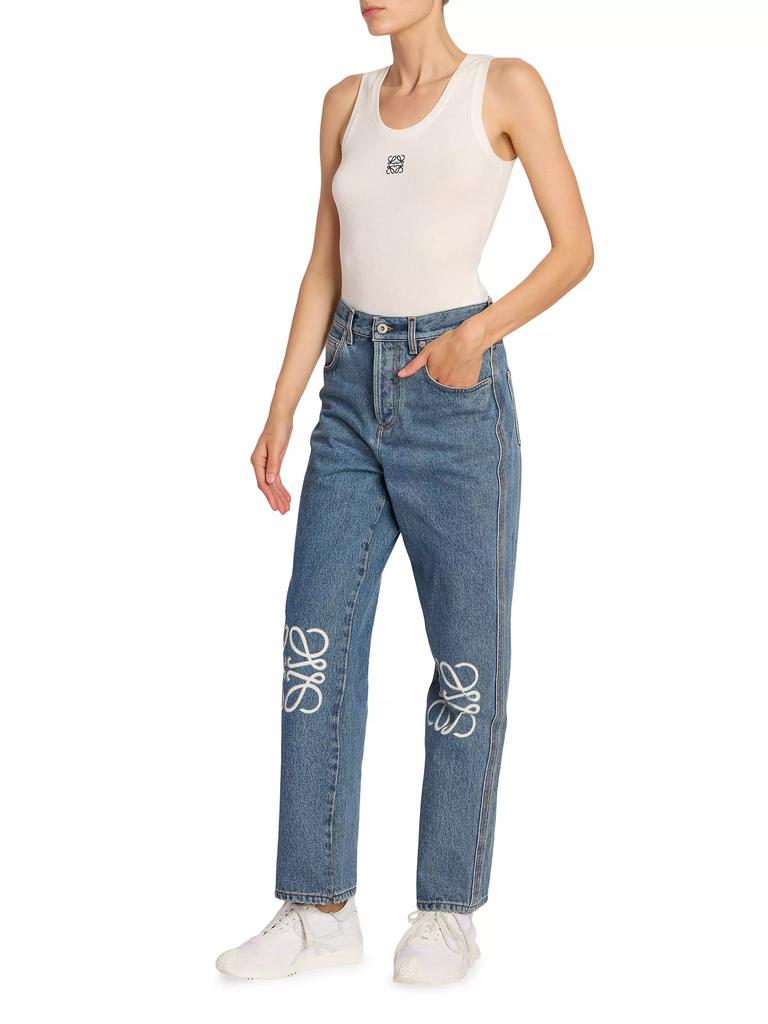 LOEWE Anagram High-Rise Cropped Jeans