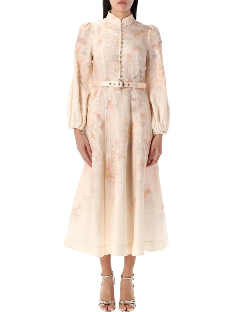 Zimmermann Crush Buttoned Midi Dress 1