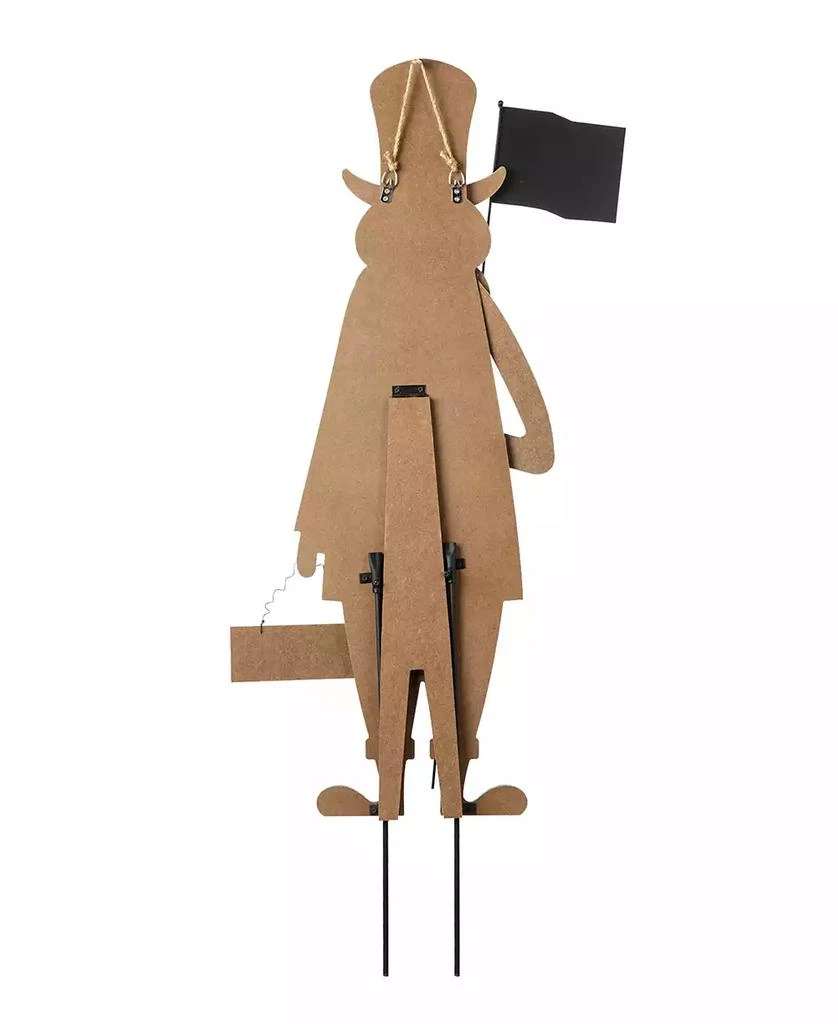 Glitzhome Wooden Patriotic Uncle Sam Yard Stake or Wall Decor or Porch Decor Kd, Three Function, 36" 2