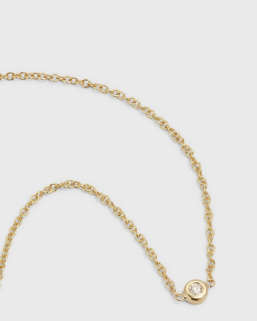 Zoe Lev 14K Gold Mini Bezel Diamond 0.03ct Bracelet 3