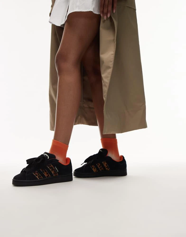 Adidas adidas Originals Campus 00s trainers in black and leopard print 1