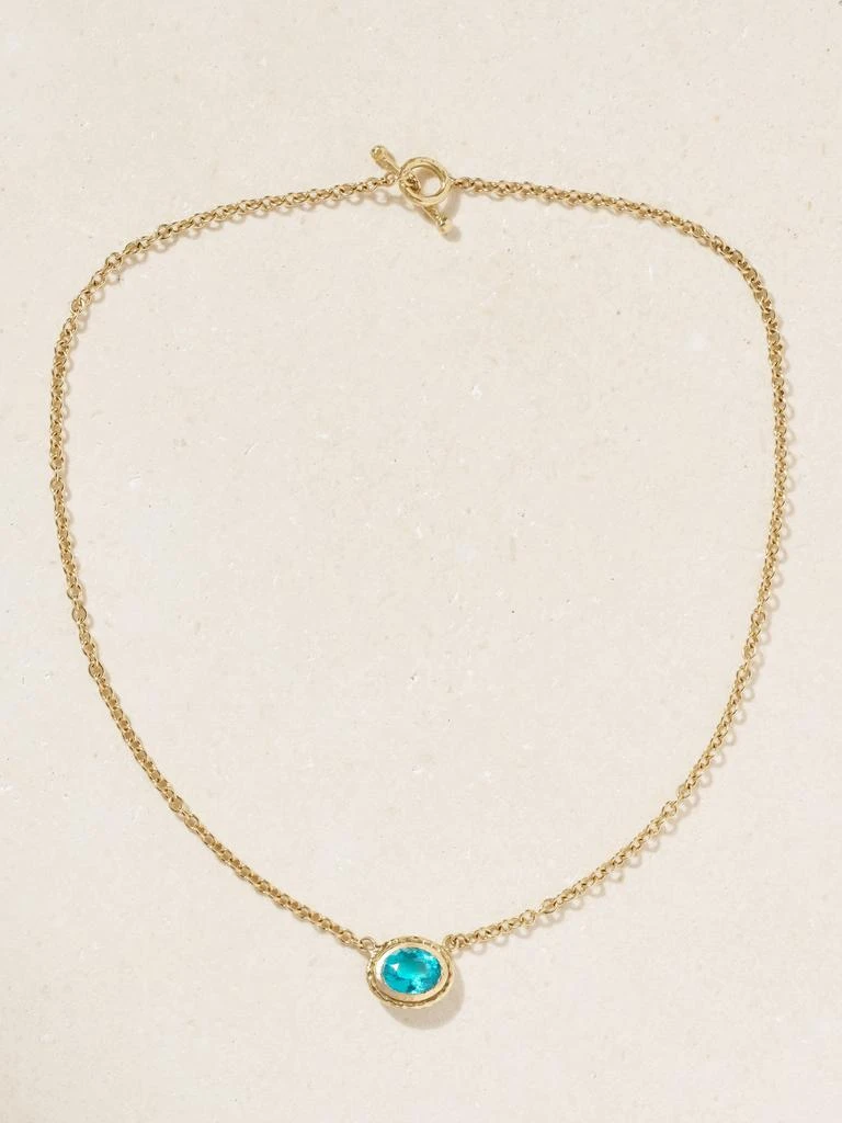 Octavia Elizabeth Horseshoe Bay 18k 回收黄金磷灰石项链 1