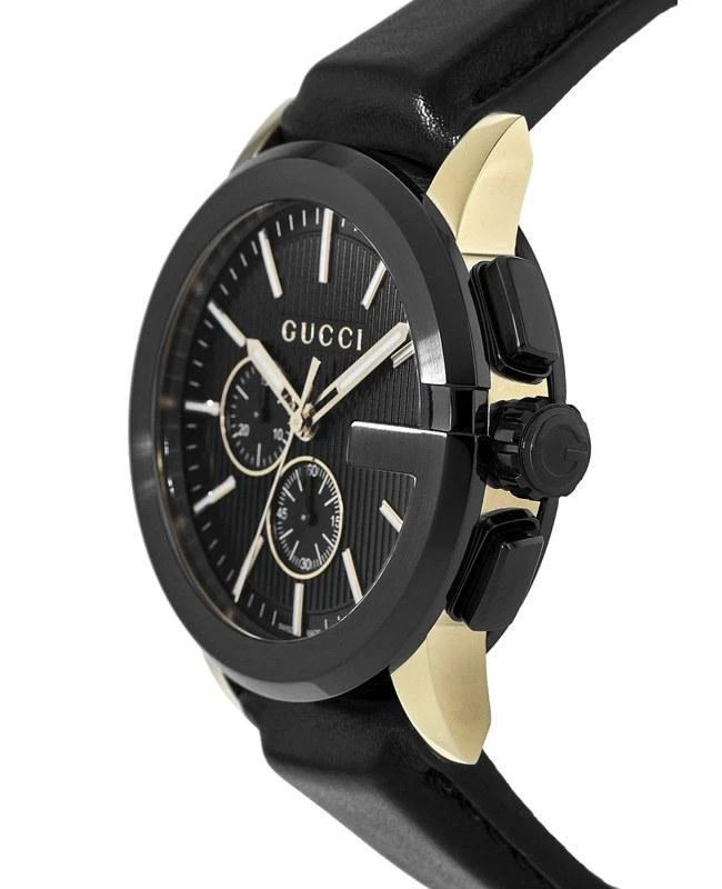 Gucci Gucci G-Chrono XL Black Dial Leather Strap Men
s Watch YA101203 3