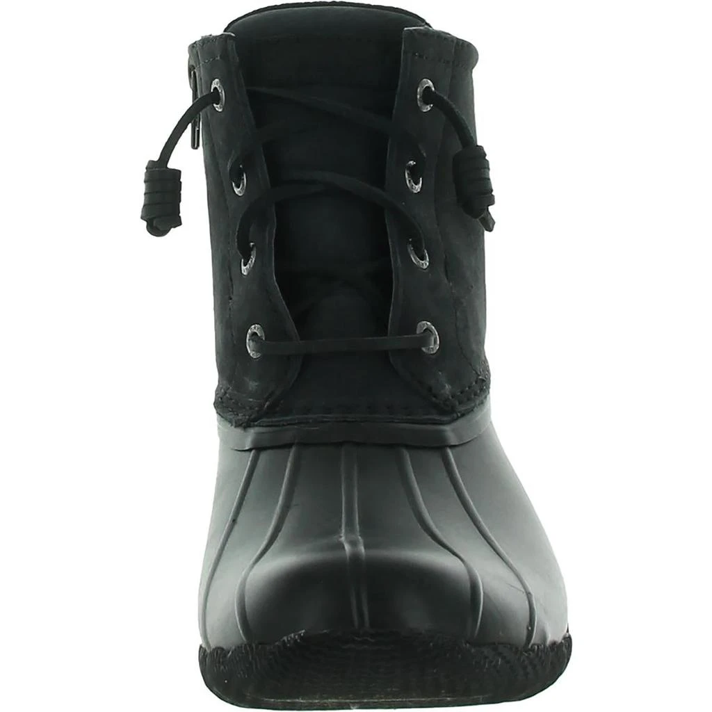 Sperry Saltwater Womens Leather Ankle Rain Boots 3