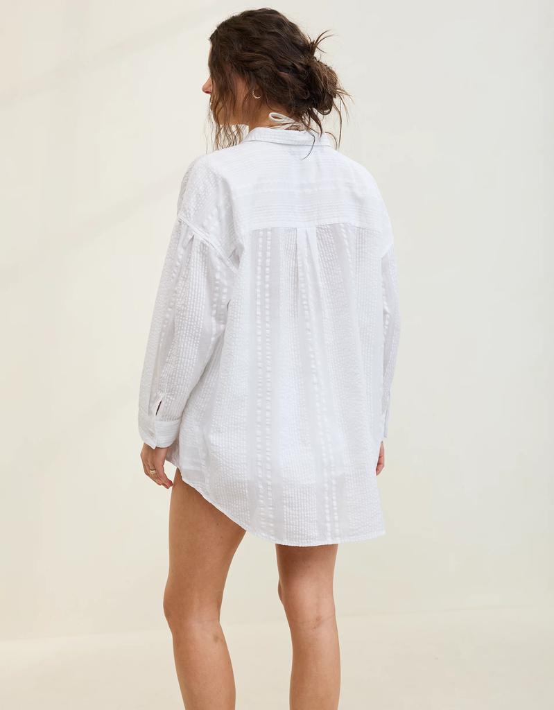 Aerie Aerie Seersucker Coverup Shirt