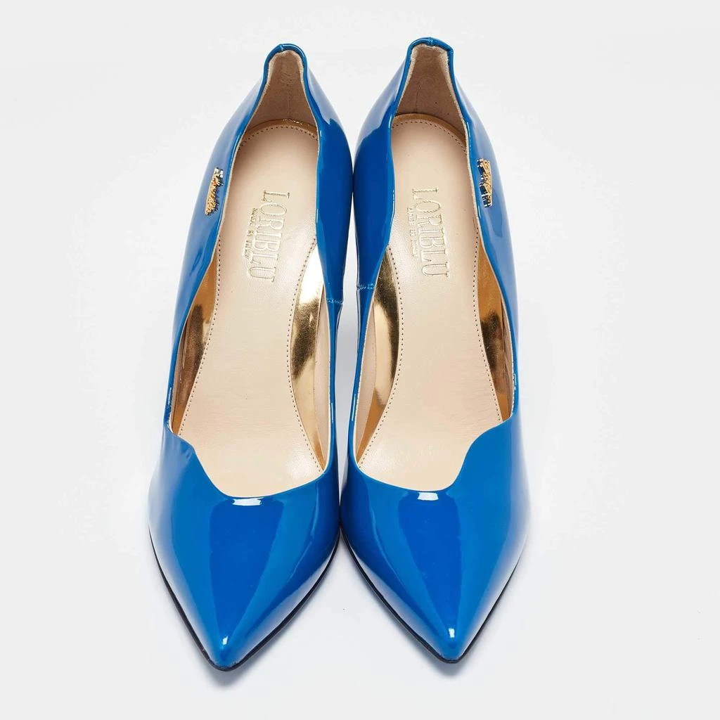 Loriblu Loriblu Blue Patent Leather Pumps Size 37 3