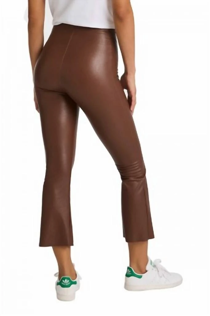 Commando Commando - Faux Leather Cropped Flare Legging 2