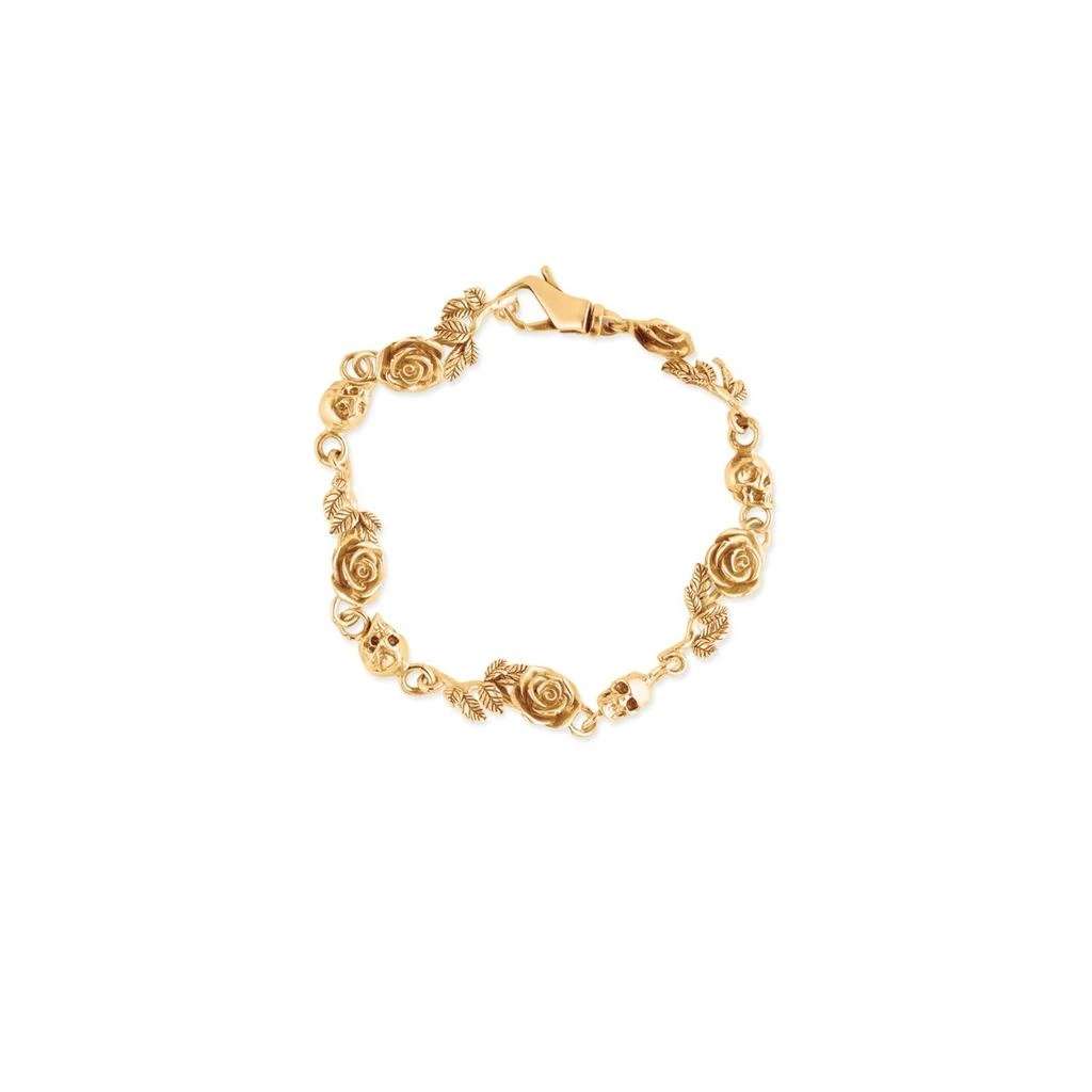 Emanuele Bicocchi Emanuele Bicocchi Rose And Skull Bracelet 1