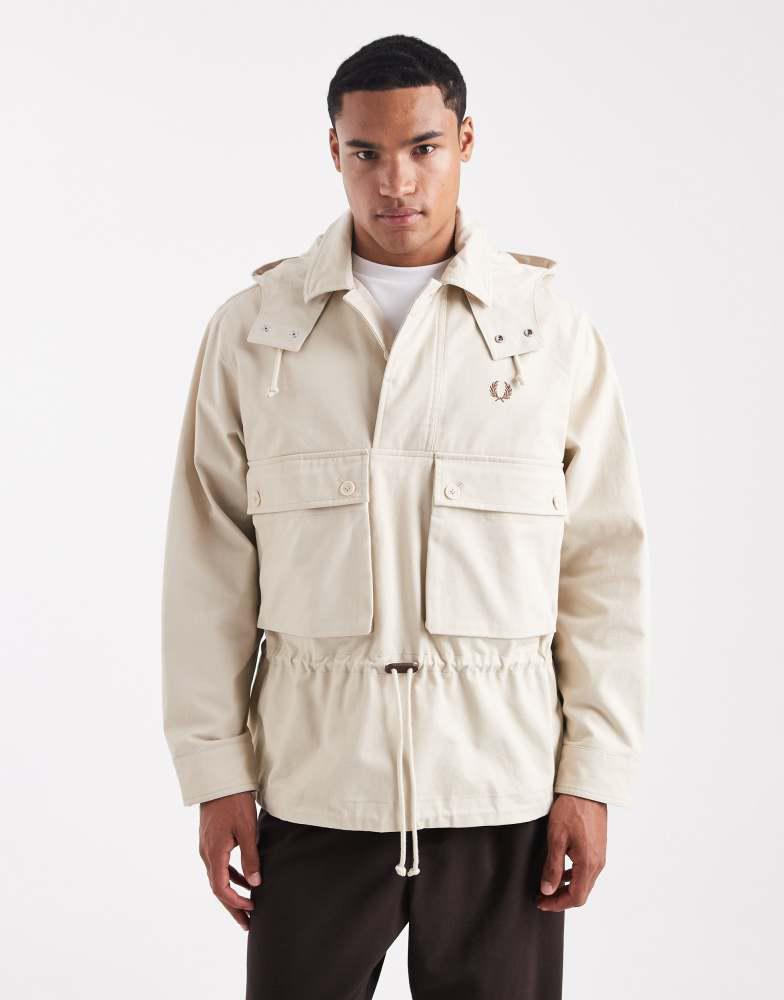 ジャケット・アウター FRED PERRY / Patch Pocket Sports Jacket Fred Perry patch pocket sports jacket in light beige – On