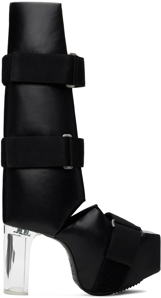 Rick Owens Black Open Splint Kiss Boots 1