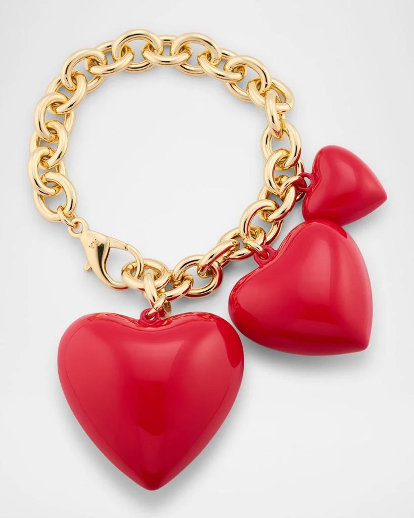 Roxanne Assoulin The Happy Heart Bag Charm, Cherry Red