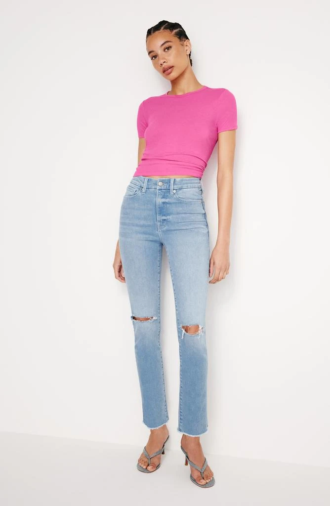 Good American Always Fit Good Classic Ripped Skinny Jeans 5