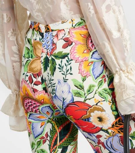 ETRO High-rise floral straight pants 5