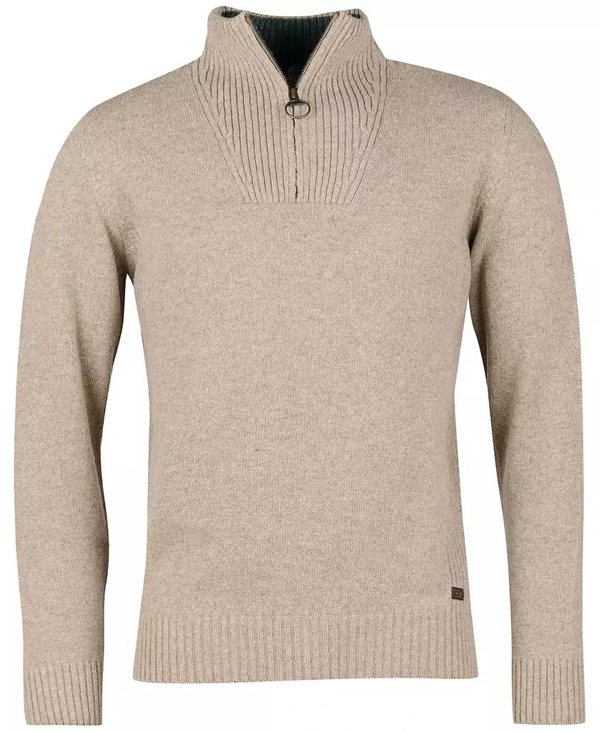 Barbour Men's Nelson Essential Wool Quarter Zip Sweater 7