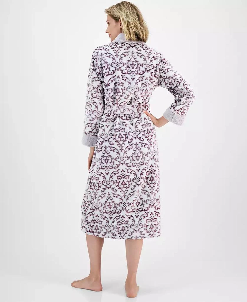 Charter Club Women's Long Embossed Plush Robe, Created for Macy's 2