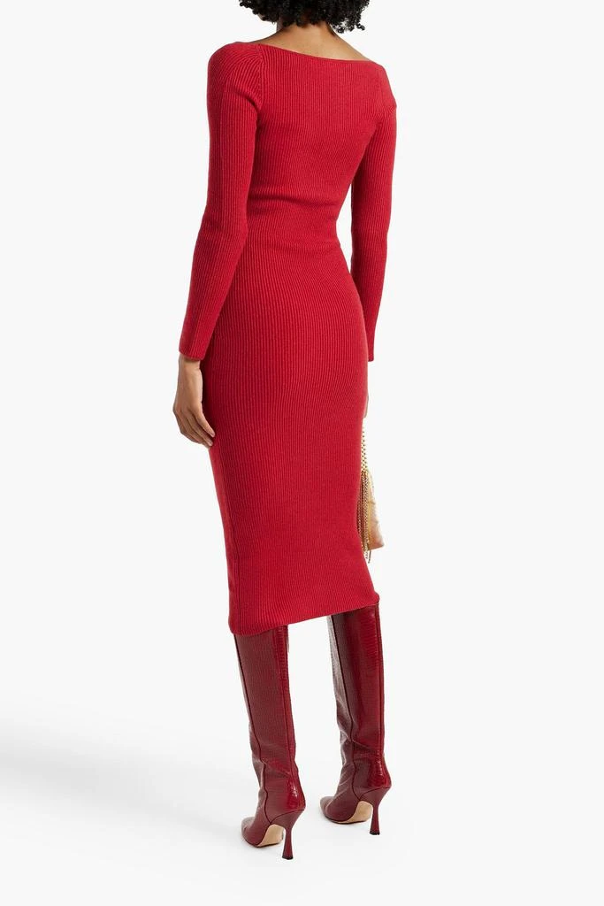 Arch4 Coco ribbed cashmere midi dress 3
