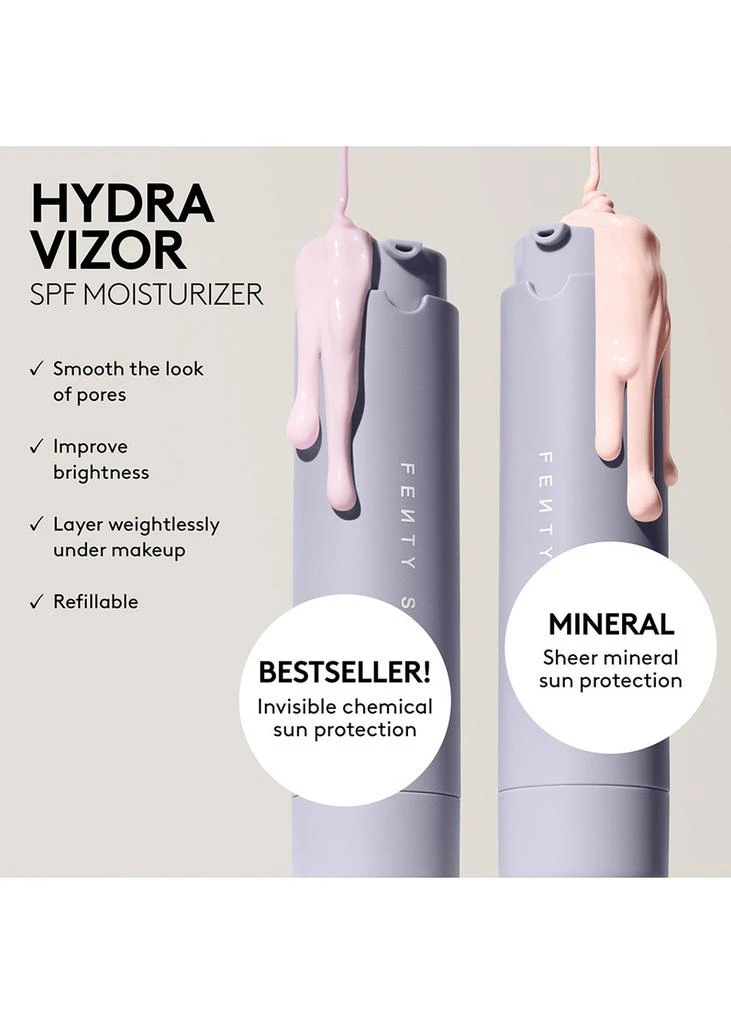 FENTY SKIN Hydra Vizor Refill Broad Spectrum Mineral SPF 30 Sunscreen Moisturizer with Niacinamide + Kalahari Melon 50ml 6