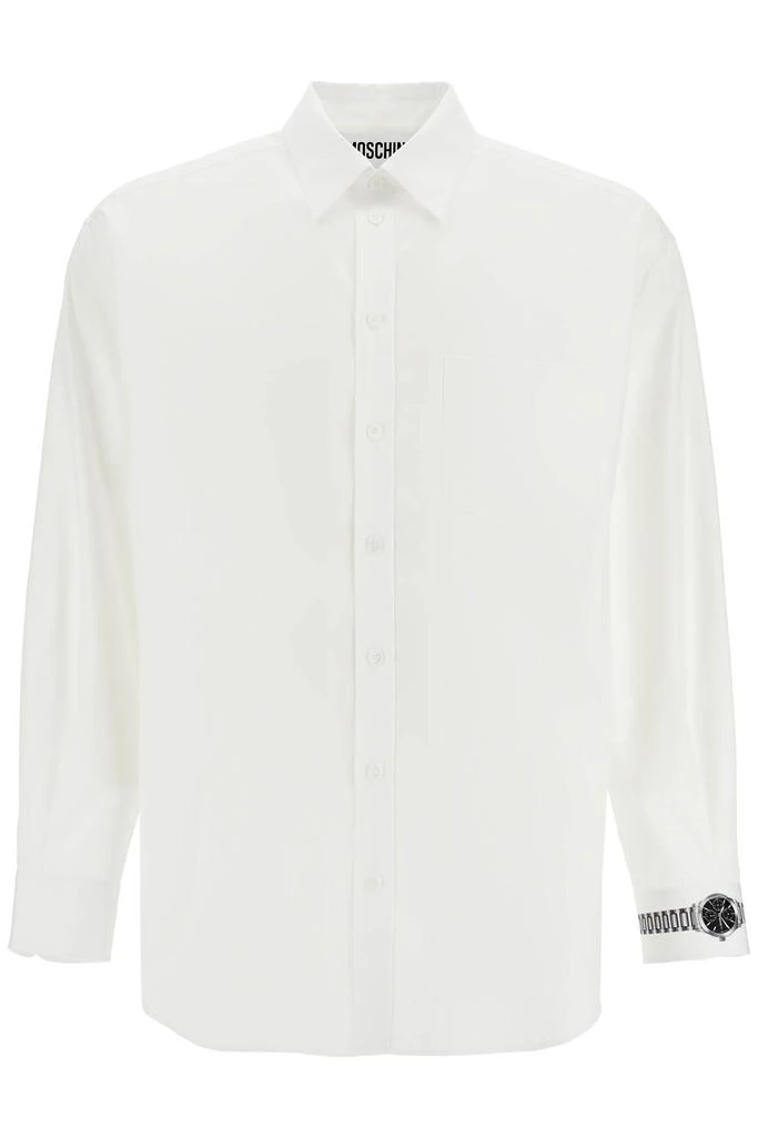 Moschino printed cuff shirt with unique 1