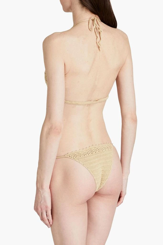 Cult Gaia Eshe crocheted cotton low-rise bikini briefs 3