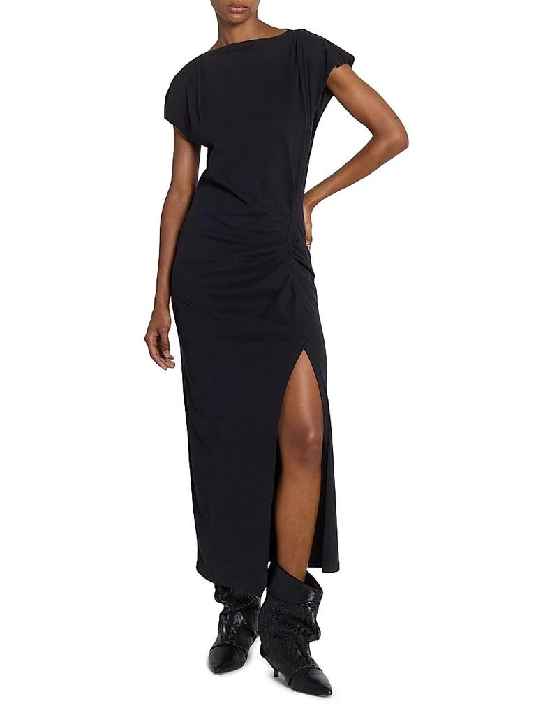 isabel marant ruched dress Isabel Marant toile Flora Ruched Midi Dress