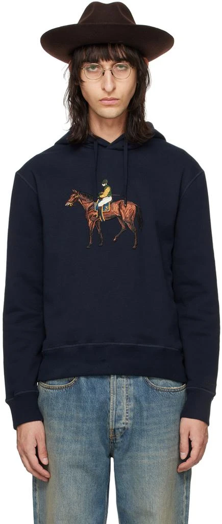 Ralph Lauren Navy Standing Horse Hoodie 1