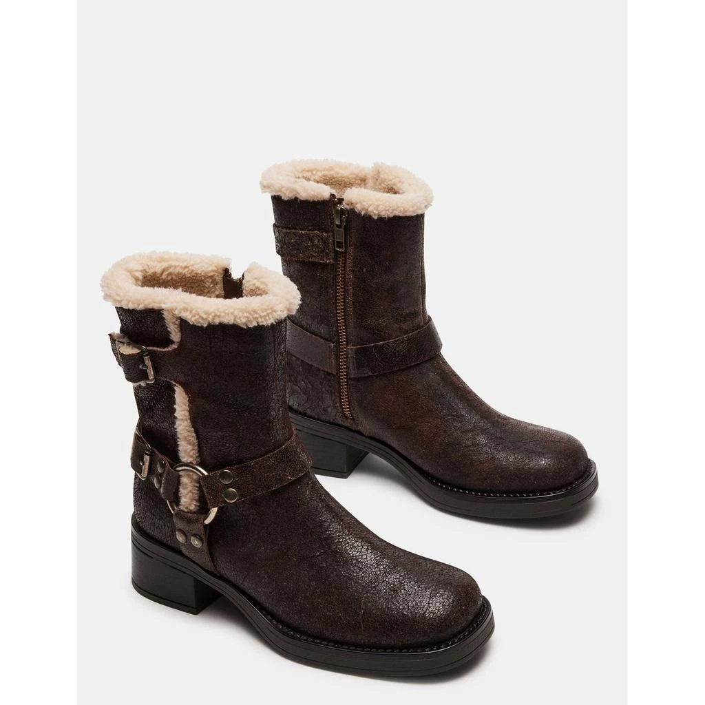 Steve Madden Brixton Fur Brown Distressed 2