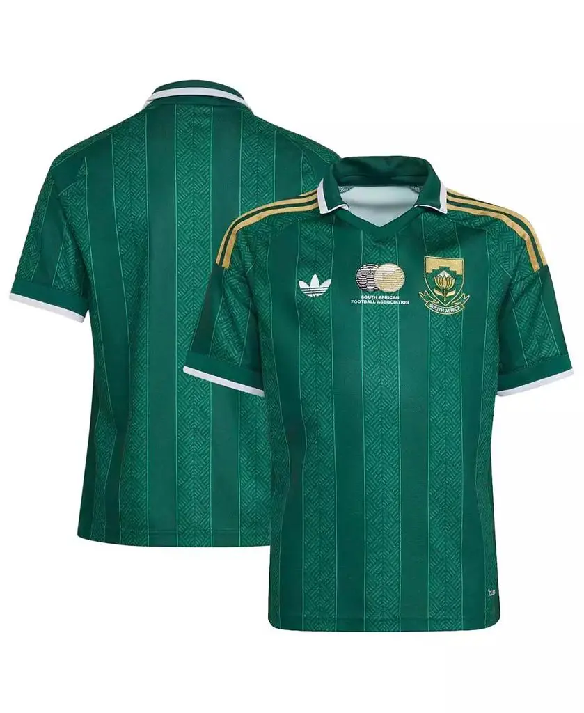 Adidas Big Boys and Girls Green South Africa National Team 2026 Away Replica Jersey