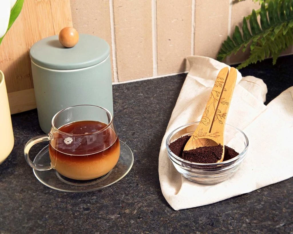 Talisman Designs Laser Etched Honey Bee Beechwood Coffee Scoop 
Clip, Nature Collection 2