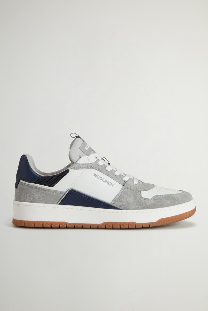 Woolrich Classic Basketball Leather Sneakers - Men - Gray